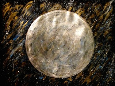 Peinture intitulée "Iridescent Planet,…" par Liza Peninon, Œuvre d'art originale, Acrylique
