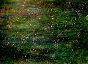 Painting titled "Cosmic Amazonia, ab…" by Liza Peninon, Original Artwork, Acrylic
