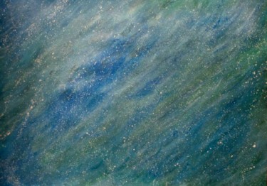 Peinture intitulée "La nébuleuse océane…" par Liza Peninon, Œuvre d'art originale, Acrylique
