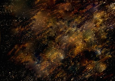 Peinture intitulée "The Secret Nebula,…" par Liza Peninon, Œuvre d'art originale, Acrylique