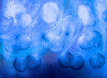 Twin Galaxy, abstract painting Painting titled "Twin Galaxy, abstra…" by Liza Peninon, Original Art, Acrylic