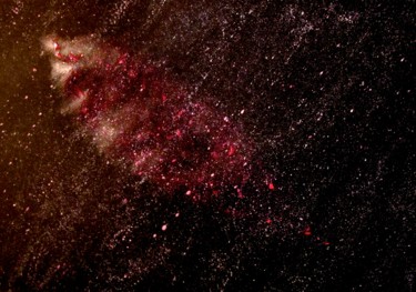 Peinture intitulée "Wounded Nebula, abs…" par Liza Peninon, Œuvre d'art originale, Acrylique