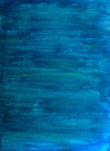 Painting titled "Between two Blues,…" by Liza Peninon, Original Artwork, Acrylic