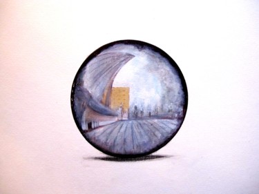 绘画 标题为“Miroir sphérique (…” 由Liza Peninon, 原创艺术品, 丙烯