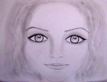Dessin intitulée "Janet, portrait ( p…" par Liza Peninon, Œuvre d'art originale, Crayon