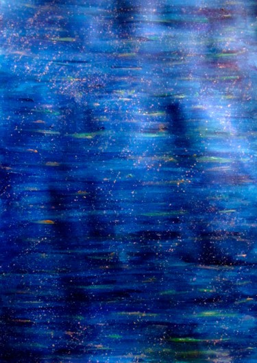 Painting titled "Dive into the Blue,…" by Liza Peninon, Original Artwork, Acrylic