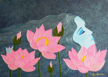 Painting titled "Magic Dreams - surr…" by Liza Wheeler, Original Artwork, Acrylic
