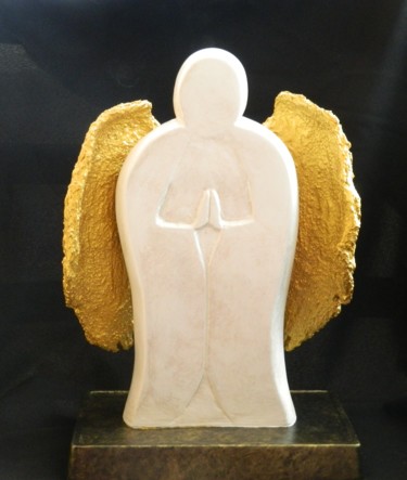 Guardian Angel - handmade sculpture Sculpture titled "Guardian Angel - ha…" by Liza Wheeler, Original Art, Stone