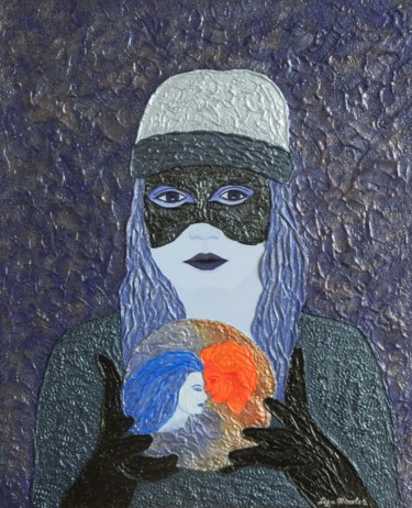 Painting titled "Clandestine Dream -…" by Liza Wheeler, Original Artwork, Acrylic