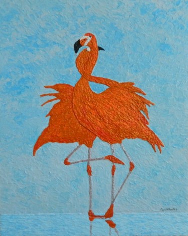 Painting titled "Tango - palette kni…" by Liza Wheeler, Original Artwork, Acrylic