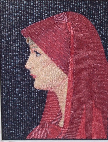 Fabiola - mixed media portrait art Sculpture titled "Fabiola - mixed med…" by Liza Wheeler, Original Art, Other