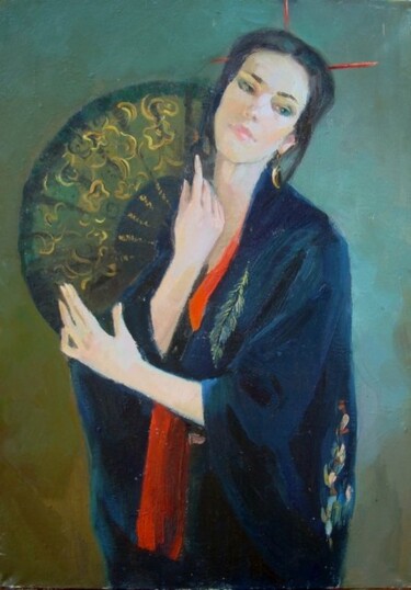 Картина под названием "Лиз" - Liza Yashina, Подлинное произведение искусства, Масло