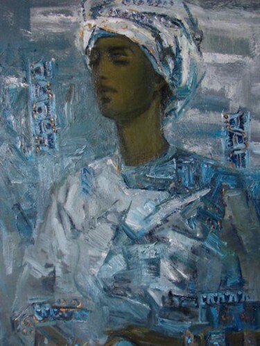 Картина под названием "Белые лотосы" - Liza Yashina, Подлинное произведение искусства
