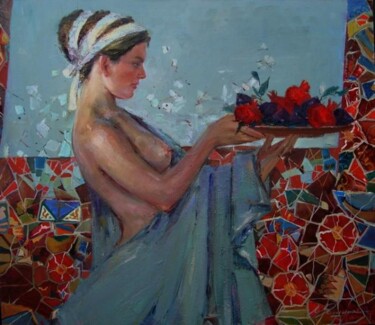 Картина под названием "Ольвия" - Liza Yashina, Подлинное произведение искусства, Масло