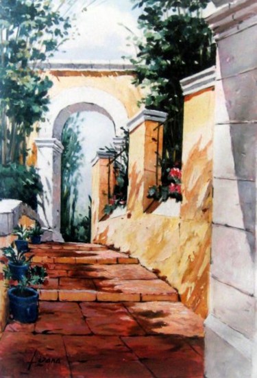 Pintura titulada "El Portal" por Lizana, Obra de arte original, Oleo