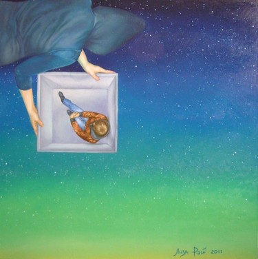 Картина под названием "Границы мировоззрен…" - Лиза Рэй, Подлинное произведение искусства, Масло