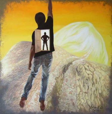 Картина под названием "Главный путь в жизн…" - Лиза Рэй, Подлинное произведение искусства, Масло