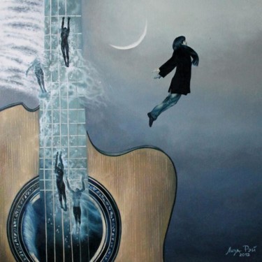 Painting titled "Liza Ray - Leap of…" by Liza Rei, Original Artwork, Oil