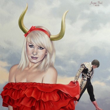 Peinture intitulée "Лиза Рэй – Коррида…" par Liza Rei, Œuvre d'art originale, Huile