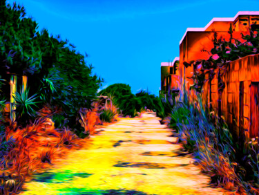 Artes digitais intitulada "The road in front" por Lizard'S Visuals, Obras de arte originais, Pintura digital