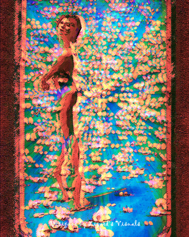 Цифровое искусство под названием "Sun apparition" - Lizard'S Visuals, Подлинное произведение искусства, Цифровая живопись