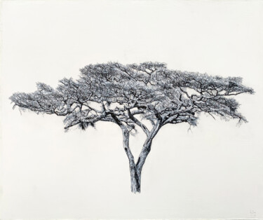 제목이 "Fortaleza y evoluci…"인 미술작품 Liz Bono로, 원작, 아크릴 나무 들것 프레임에 장착됨