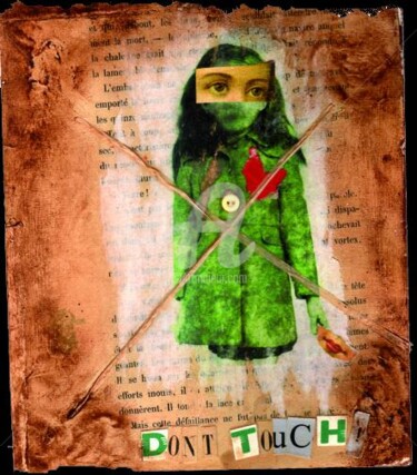 Painting titled "Don't Touch !" by Lizsticks, Original Artwork