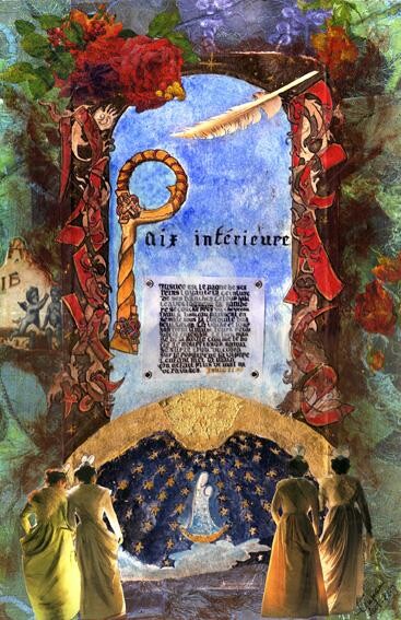 Pittura intitolato "Paix Intérieure" da Lizsticks, Opera d'arte originale