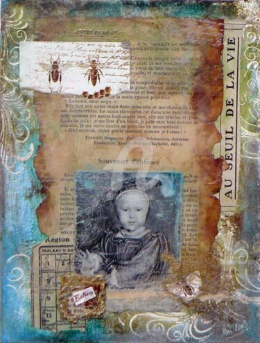 Malarstwo zatytułowany „Souvenirs d'enfance” autorstwa Lizsticks, Oryginalna praca