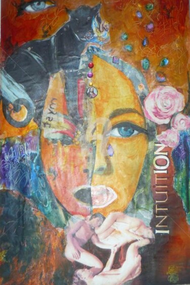Painting titled "INTUITION 2012" by Lizsticks, Original Artwork