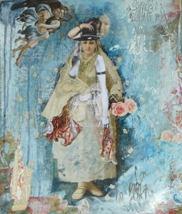 Ζωγραφική με τίτλο "ma-sorcière-bien-ai…" από Lizsticks, Αυθεντικά έργα τέχνης