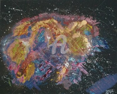 Peinture intitulée "La galaxie.jpg" par Lizzie-Mary, Œuvre d'art originale, Acrylique