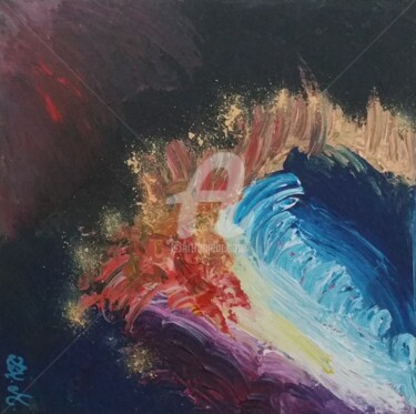 Peinture intitulée "L'envol du phoenix.…" par Lizzie-Mary, Œuvre d'art originale, Acrylique