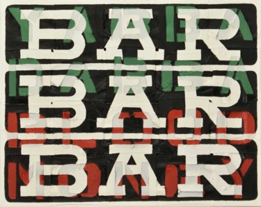Painting titled "Triple Bar" by Ljm Art House, Original Artwork, Oil