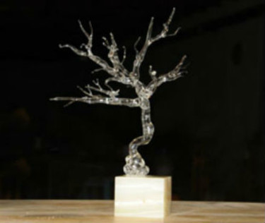 Sculpture titled "Glass Tree" by Lynette Rosen, Original Artwork, Glass
