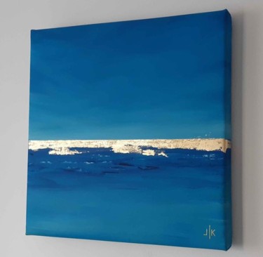 Krk - abstract acrylic painting Painting titled "Krk - abstract acry…" by Lilla Kuzma, Original Art, Acrylic