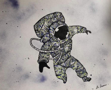 Картина под названием "Gravity" - Lola Ledermann, Подлинное произведение искусства, Чернила