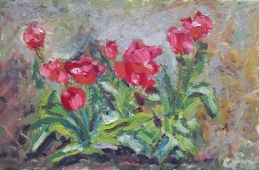绘画 标题为“Tulipes” 由Lledo, 原创艺术品, 油