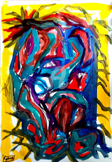 Painting titled "phi-life-cypher-ser…" by Lloyd Gill, Original Artwork, Acrylic