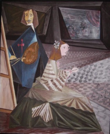 Pintura titulada "DON DIEGO 2ª dama m…" por Paco Ibañez  Prieto, Obra de arte original