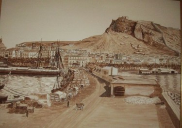 Pintura titulada "Port d'Alacant" por Paco Ibañez  Prieto, Obra de arte original
