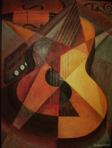 Pintura titulada "guitarra" por Paco Ibañez  Prieto, Obra de arte original