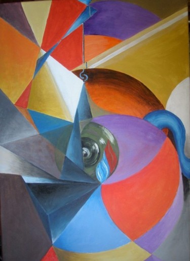 Pintura titulada "ull de cec" por Paco Ibañez  Prieto, Obra de arte original