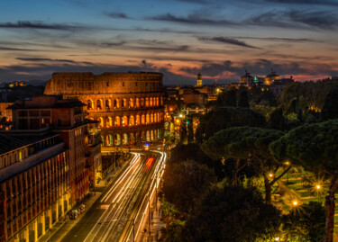 Photography titled "Twilight in Rome" by Lm Walker, Original Artwork, Digital Photography