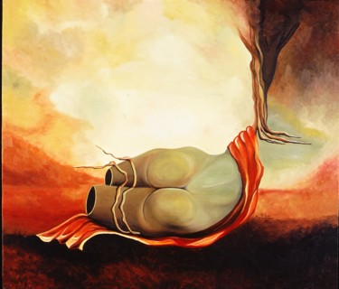 Painting titled "Βιβλική πρόκληση" by Lilian Manolakaki/ Lm Artist, Original Artwork, Oil