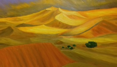 Pittura intitolato "Плен песка. Намиб.…" da Ichenko, Opera d'arte originale, Olio