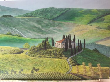 Painting titled "Тоскана." by Ichenko, Original Artwork, Oil