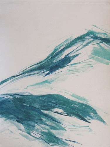 Gravures & estampes intitulée "surface de la mer 16" par Ln Le Cheviller, Œuvre d'art originale, Gravure
