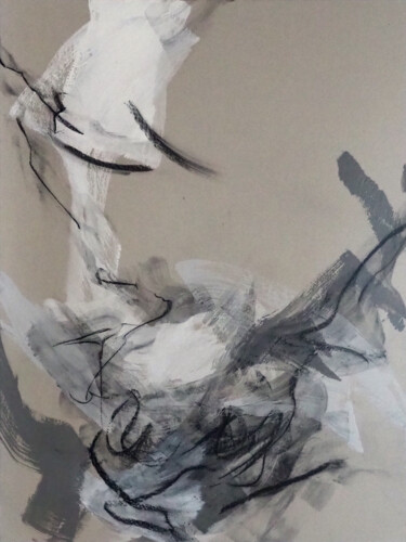 Pintura titulada "Presque gris - 2" por Ln Le Cheviller, Obra de arte original, Acrílico