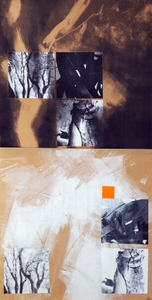 Druckgrafik mit dem Titel "le réconfort 9" von Ln Le Cheviller, Original-Kunstwerk, Monotypie